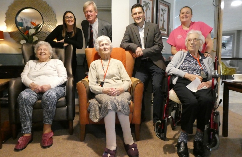 With Residents at Moat House