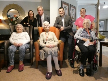 With Residents at Moat House